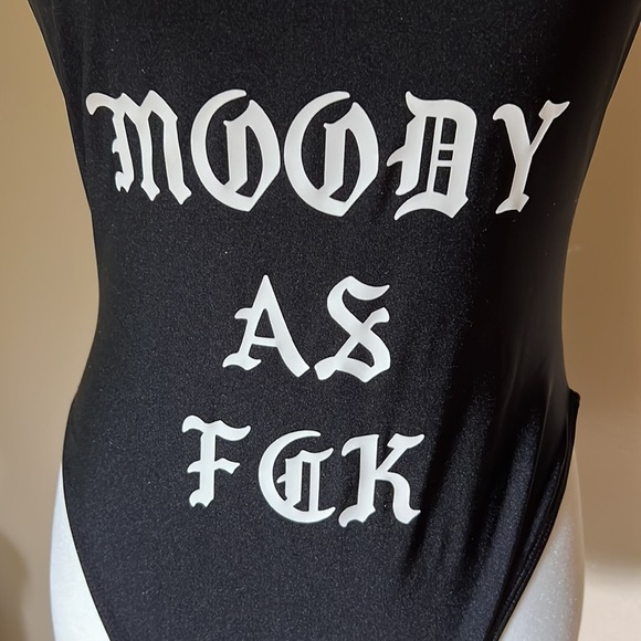 Private Party NEW Moody As Fck One Piece Swimsuit - Picture 2 of 4